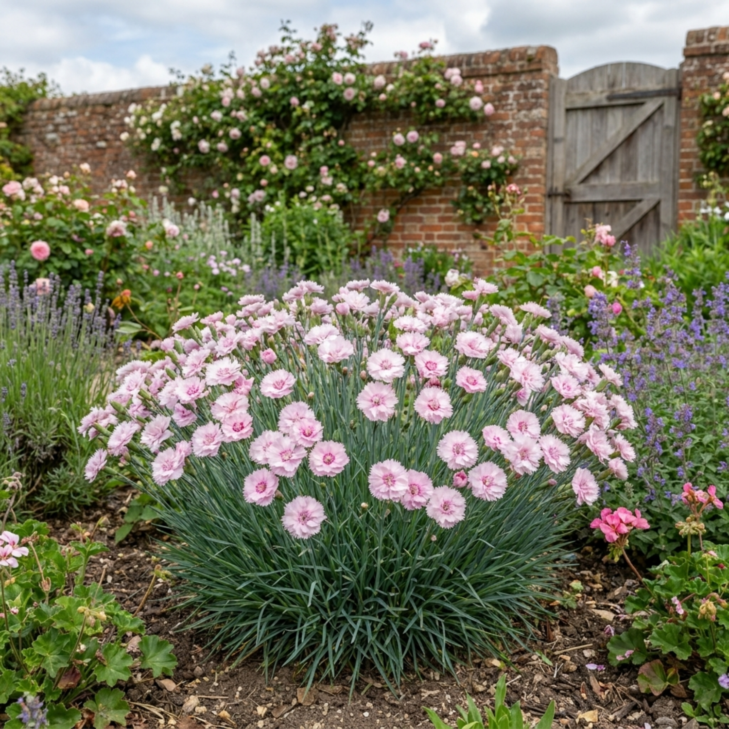 1 Fragrant Cottage Pink Dianthus Memories, Hardy Perennial Summer Flowering Garden Plant, 5L Root Ball - Frankton's