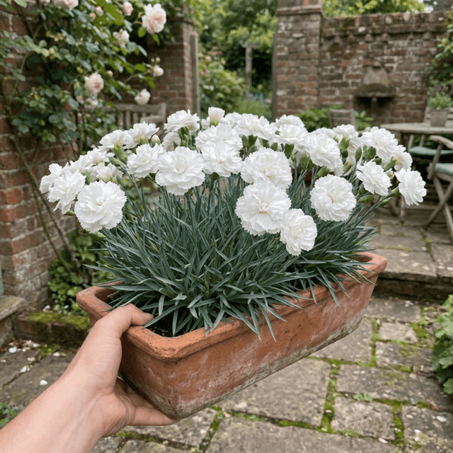 1 Fragrant Cottage Pink Dianthus Memories, Hardy Perennial Summer Flowering Garden Plant, 5L Root Ball - Frankton's