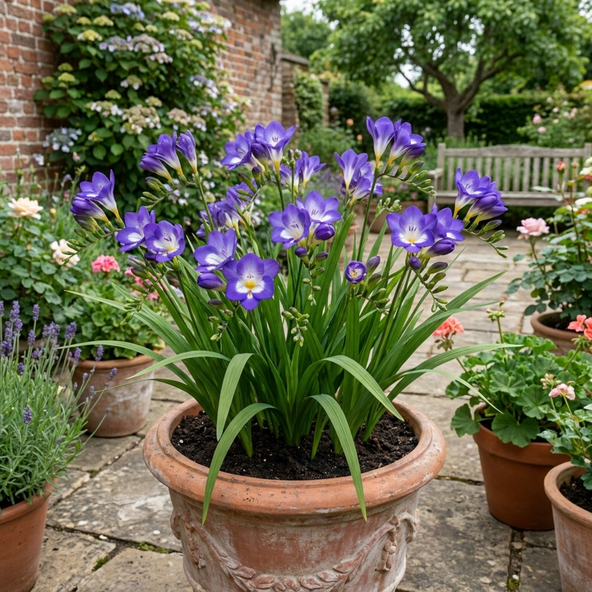 1 Freesia Delta River Hardy Perennial Plant, Fragrant Scented Summer Flowers, Garden Ready, 2L Root Ball - Frankton's