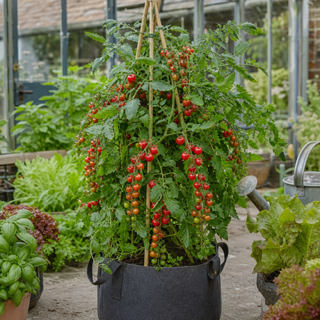1 Gardeners Delight Cherry Tomato Plant, Live Outdoor Garden Ready, Established 2 Litre Root Ball - Frankton's
