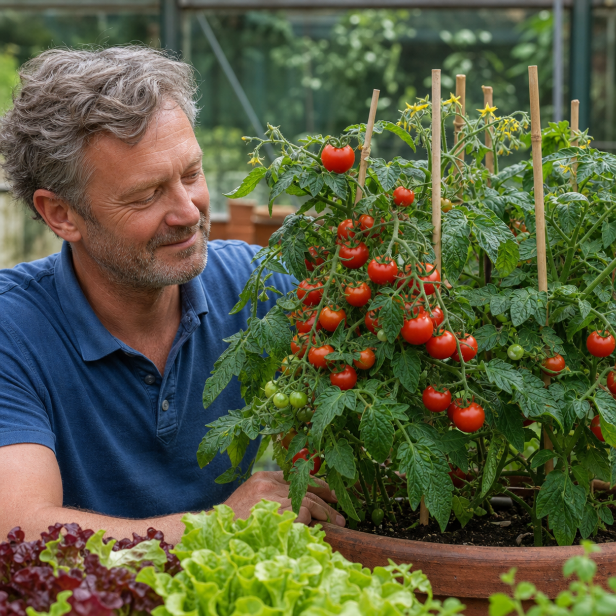 1 Gardeners Delight Cherry Tomato Plant, Live Outdoor Garden Ready, Established 2 Litre Root Ball - Frankton's