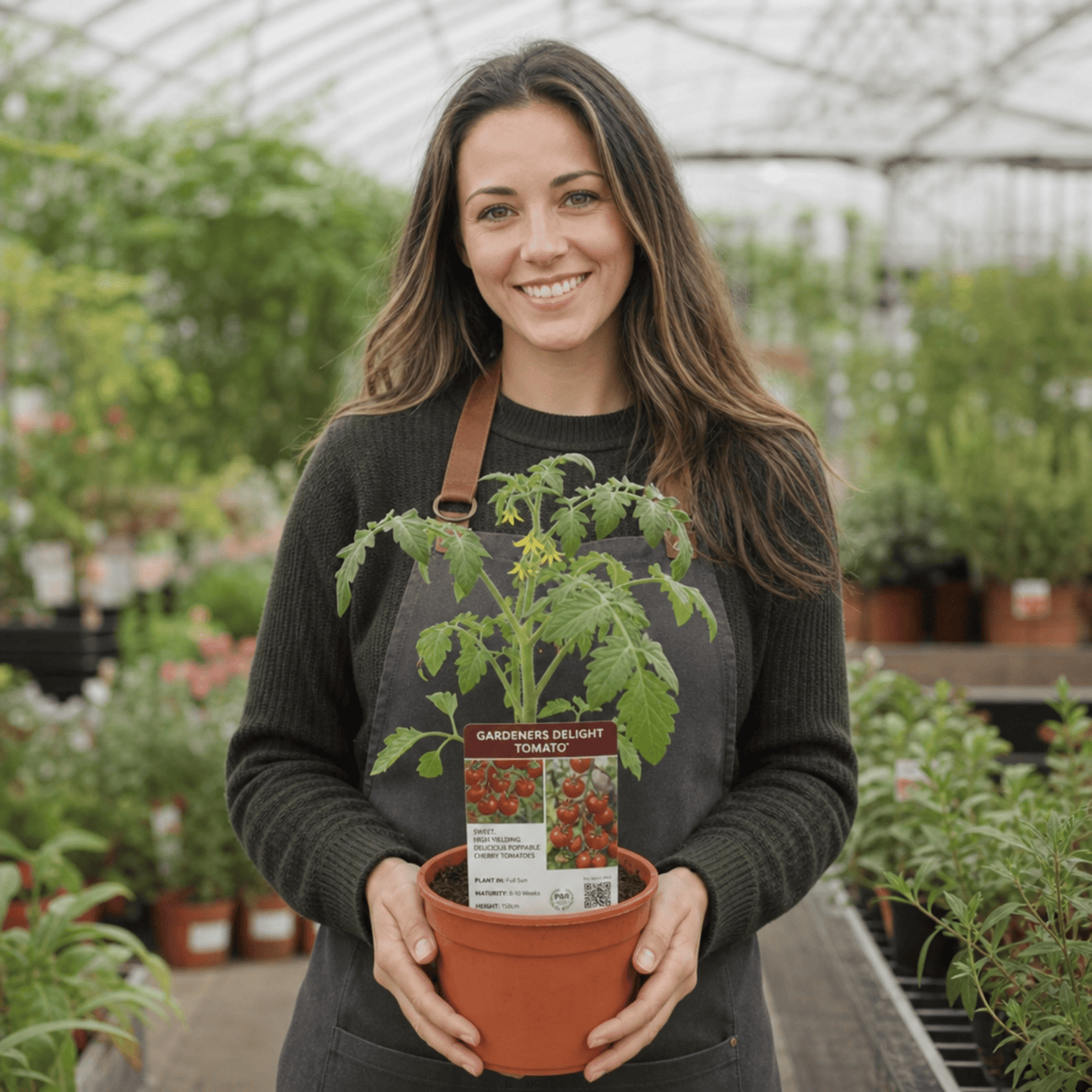 1 Gardeners Delight Cherry Tomato Plant, Live Outdoor Garden Ready, Established 2 Litre Root Ball - Frankton's