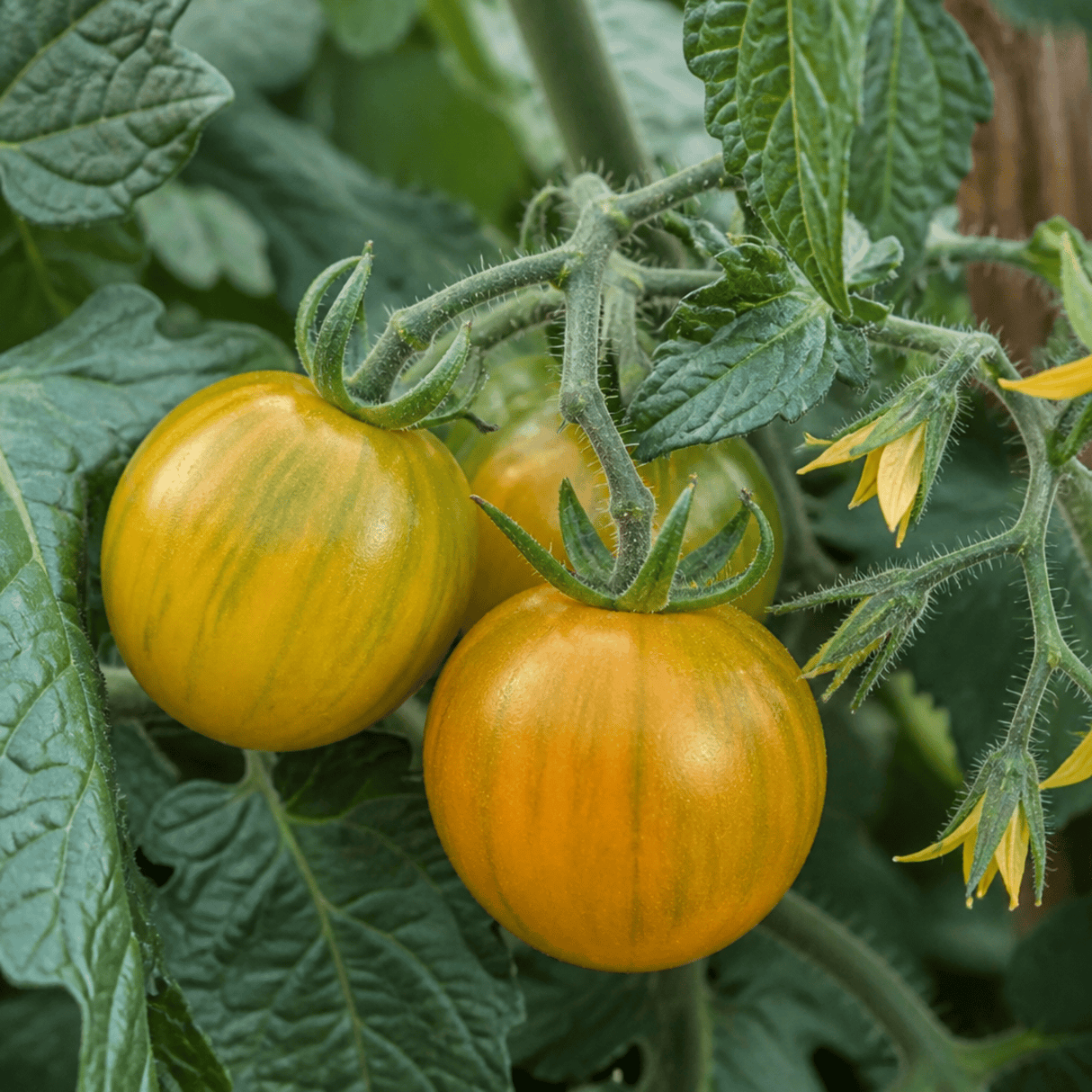 1 Golden Sunrise Tomato Plant, Live Heirloom Yellow Tomato, Outdoor Garden Ready, 2 Litre Root Ball - Frankton's