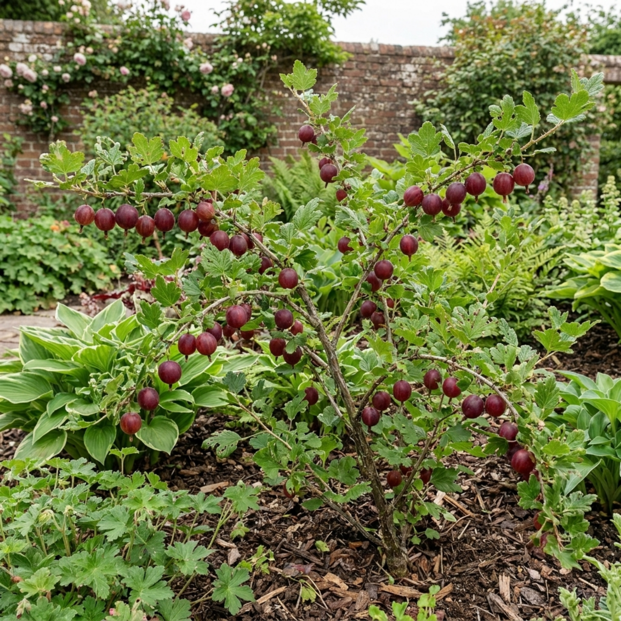 1 Gooseberry Kamieniar Plant, Hardy Edible Fruit Bush, Outdoor Garden Ready, 17cm Root Ball - Frankton's