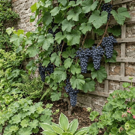 1 Grape Vine Plant Vitis Black Hambourg, Hardy Outdoor Garden Ready, 3 Litre Root Ball - Frankton's