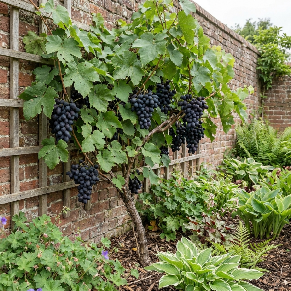 1 Grape Vitis Attiki Black Grapevine Plant, Hardy Outdoor Garden Ready, 3 Litre Root Ball - Frankton's