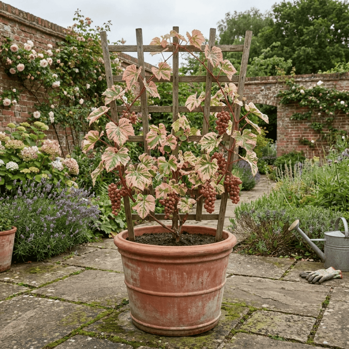 1 Grape Vitis Supernova Pink Plant, Outdoor Hardy Grape Vine for Garden, 3 Litre Root-Ball - Frankton's