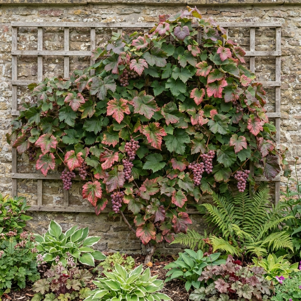 1 Grape Vitis Supernova Pink Plant, Outdoor Hardy Grape Vine for Garden, 3 Litre Root-Ball - Frankton's