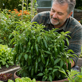 1 Jalapeno Chilli Pepper Plant, Garden Ready, Grow Your Own Hot Peppers, 2 Litre Root Ball - Frankton's