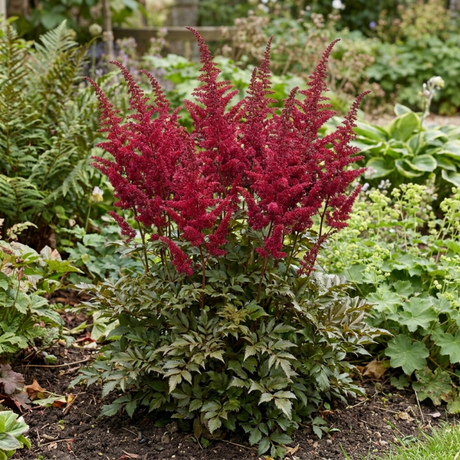 1 Large Plant - Astilbe Music Series Red, Ready to Plant in Your Garden, 5L Pot - Frankton's