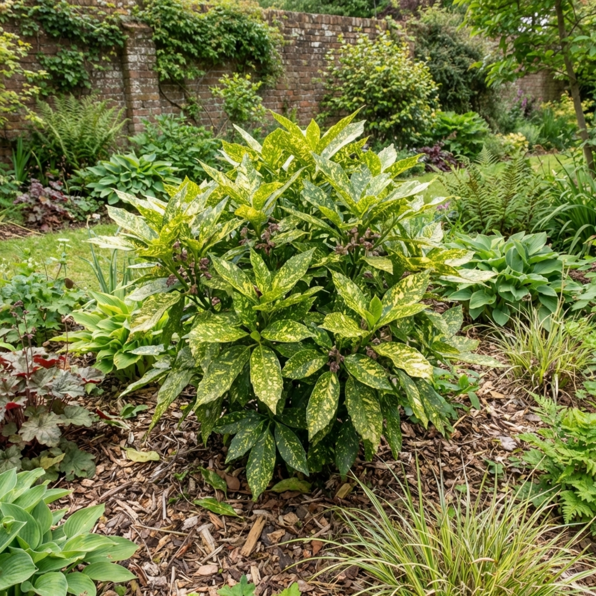 1 Large Plant - Aucuba Golden King, Ready to Plant in Your Garden, 7.5L Pot - Frankton's