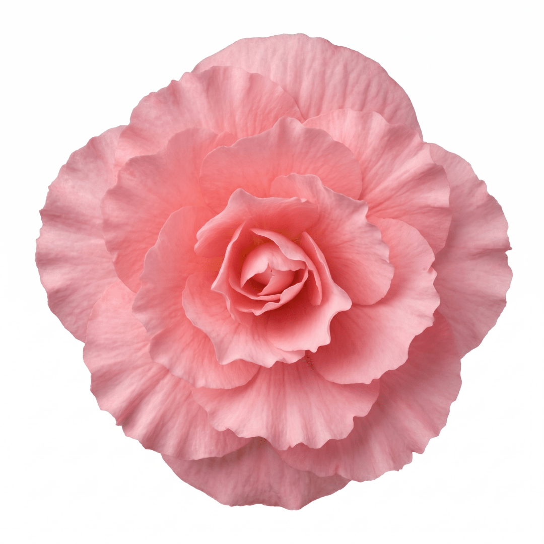 1 Large Plant - Begonia Non Stop Mocca Light Pink, Outdoor Garden Ready, 5L Pot - Frankton's