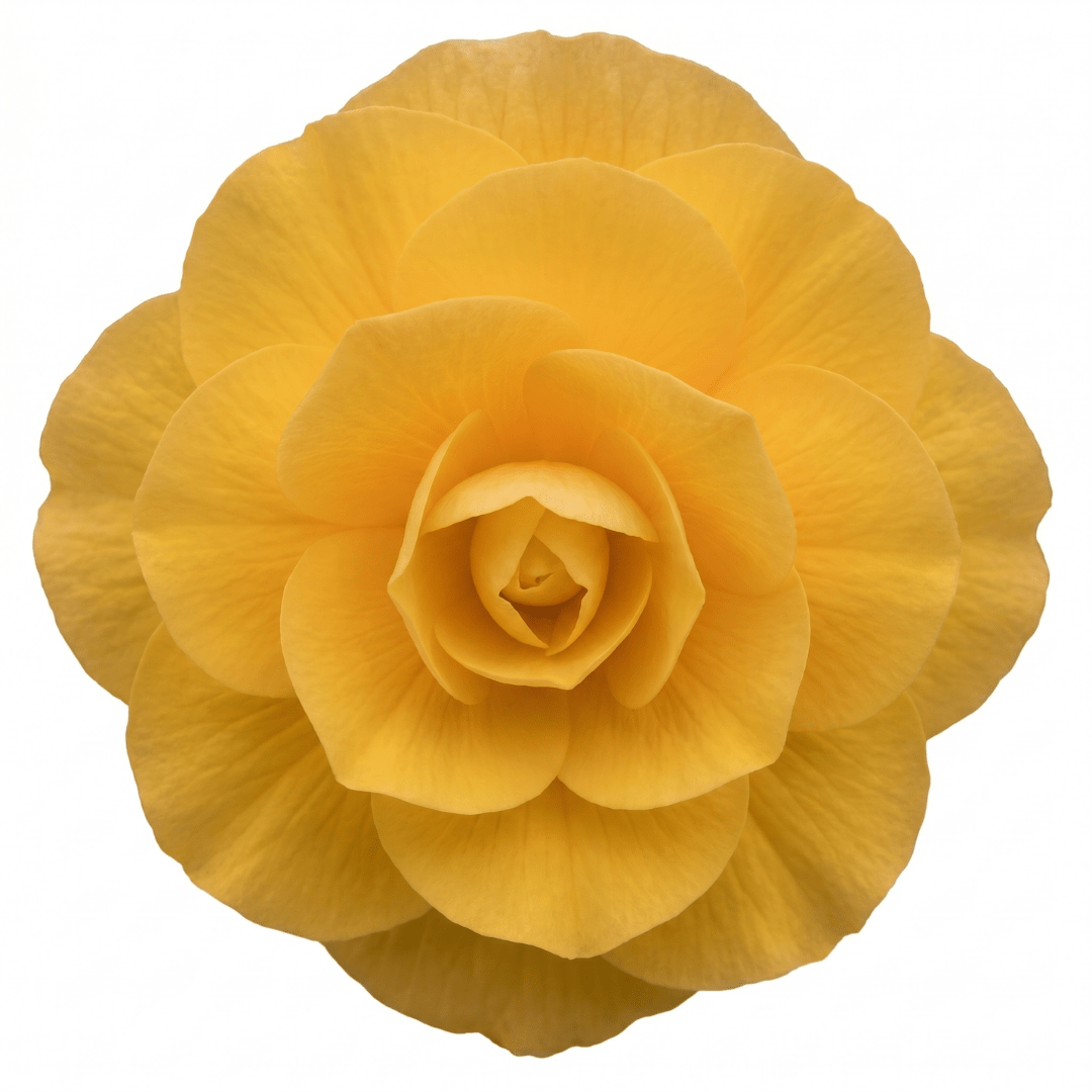 1 Large Plant - Begonia Non Stop Mocca Yellow, Outdoor Garden Ready, 5L Pot - Frankton's
