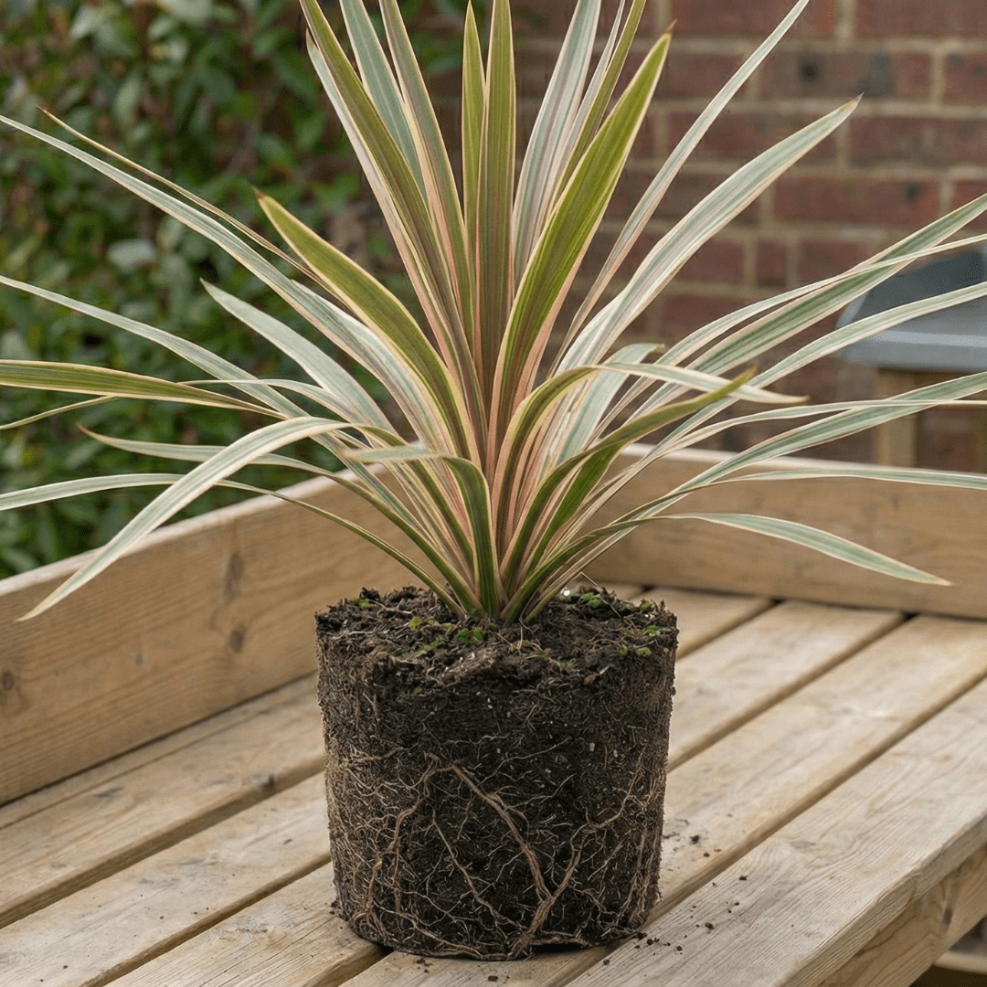 1 Large Plant - Cordyline Eurostripe, Ready to Plant in Your Garden, 3L Rootball - Frankton's