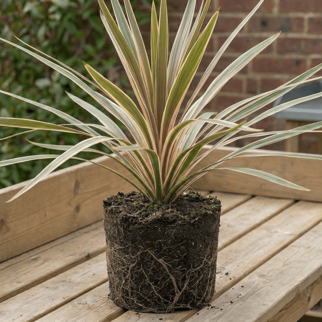 1 Large Plant - Cordyline Eurostripe, Ready to Plant in Your Garden, 3L Rootball - Frankton's