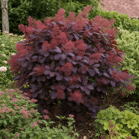 1 Large Plant - Cotinus Royal Purple, Ready to Plant in Your Garden, 3L Pot - Frankton's