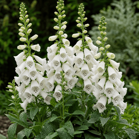 1 Large Plant - Digitalis Dalmatian White, Ready to Plant in Your Garden, 2L Pot - Frankton's