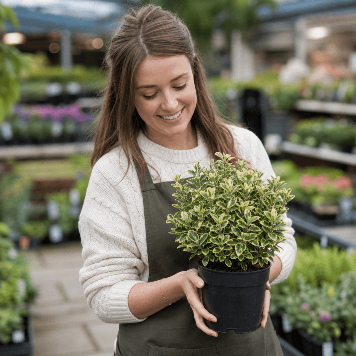 1 Large Plant-Euonymus Aureomarginatus, Ready to Plant in Your Garden, 2L Pot - Frankton's