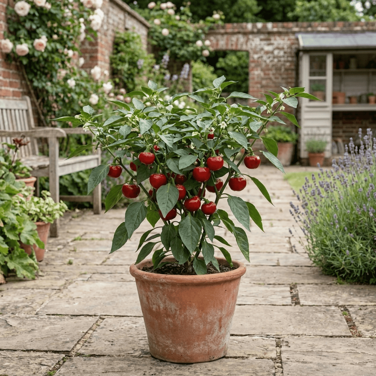 1 Large Plant - Grow Your Own Sweet Pepper Snack Red, Outdoor Garden Ready - Frankton's