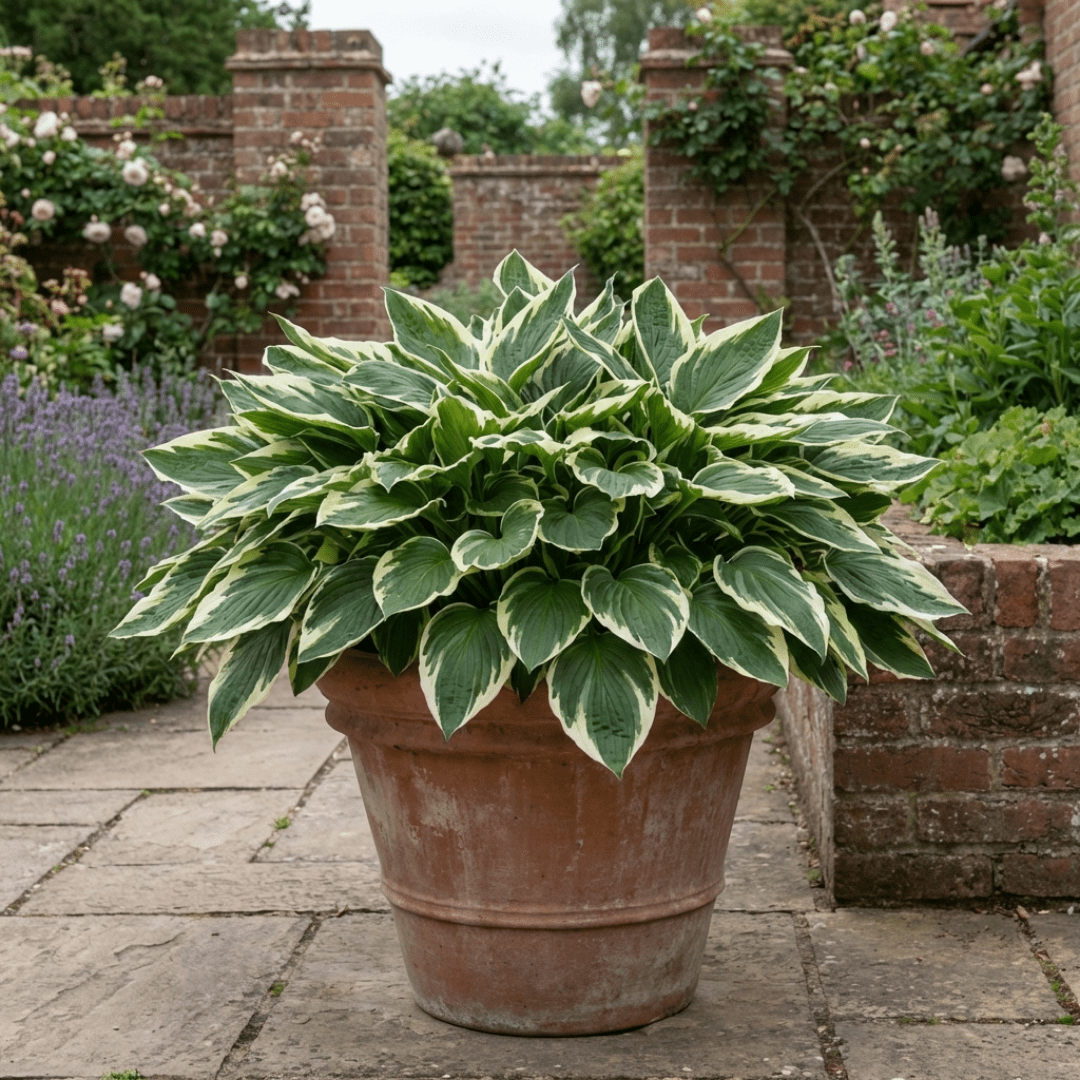 1 Large Plant - Hosta Patriot, Ready to Plant in Your Garden, 2L Pot - Frankton's