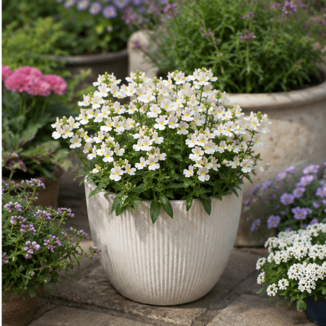 1 Large Plant - Nemesia Lady Mary, Ready to Plant in Your Garden, 5L Pot - Frankton's