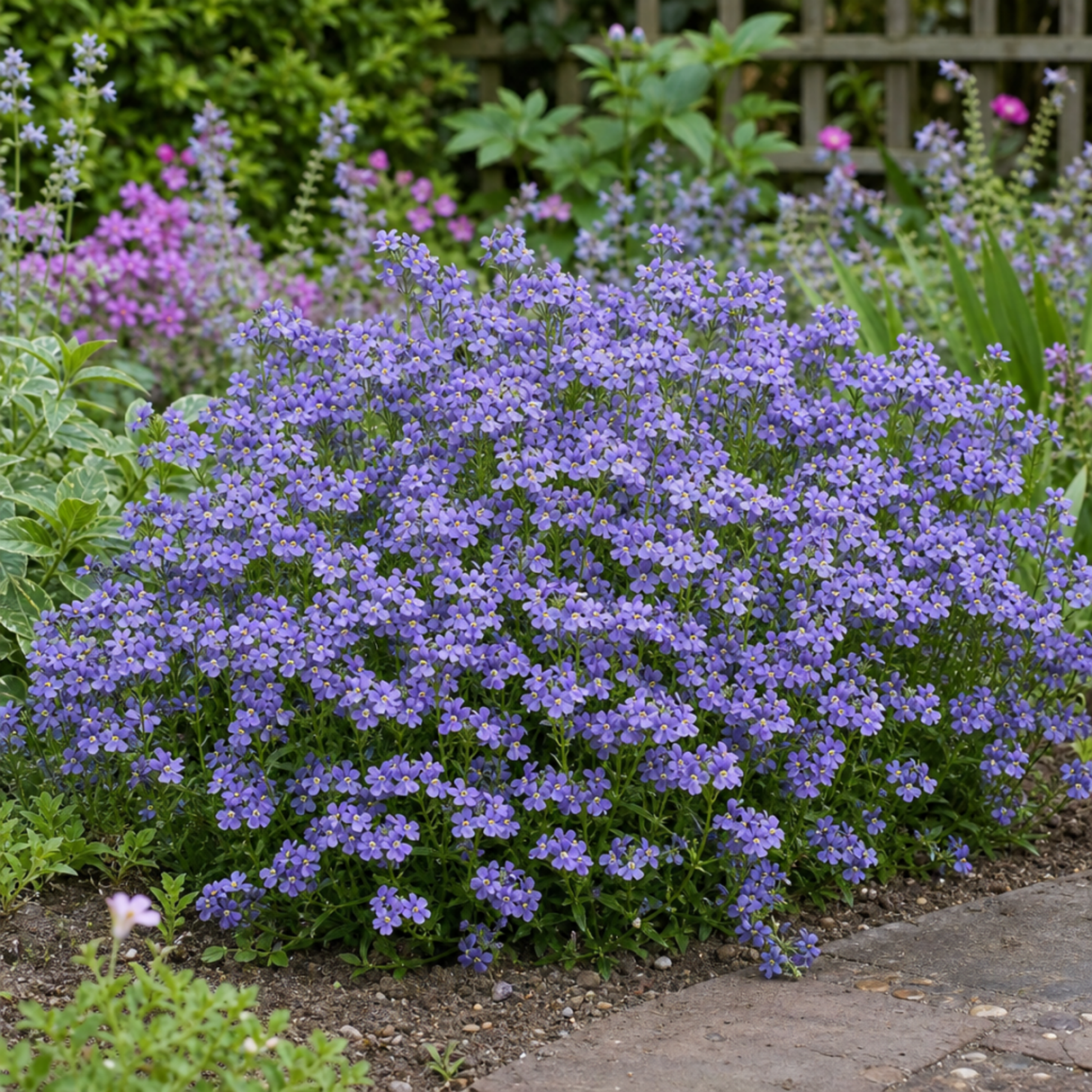 1 Large Plant - Nemesia Nuvo Blue 180, Outdoor Garden Ready, 2L Pot - Frankton's