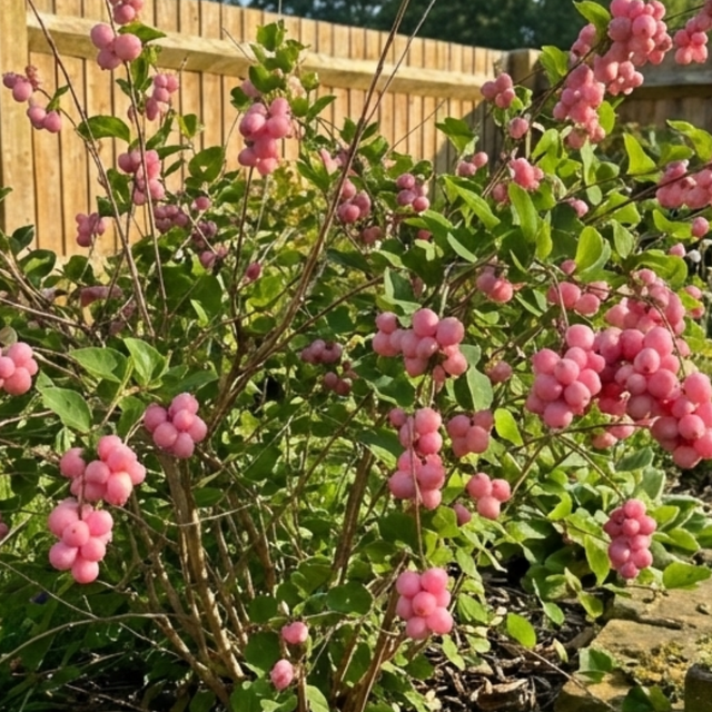 1 Large Plant - Symphoricarpos Magical Candy, Outdoor Garden Ready, 3L Pot - Frankton's