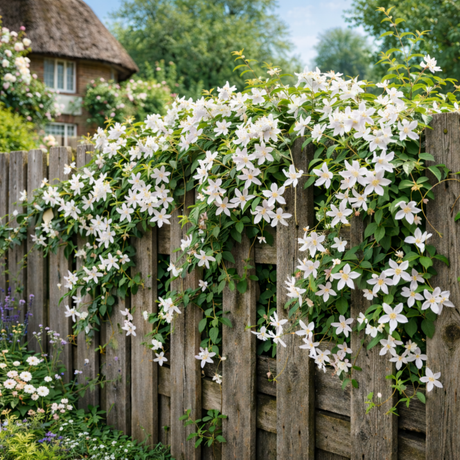 1 Live Outdoor Garden Ready Common Jasmine Plant - Jasminum officinale, 2L Pot - Frankton's