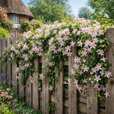 1 Live Outdoor Garden Ready Pink Jasmine Plant - Jasminum x stephanense, 2L Pot - Frankton's