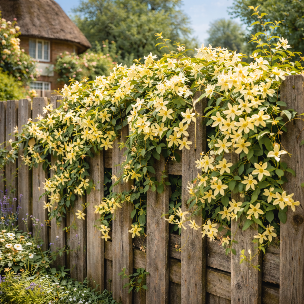 1 Live Outdoor Garden Ready Winter Jasmine Plant - Jasminum nudiflorum, 2L Pot - Frankton's
