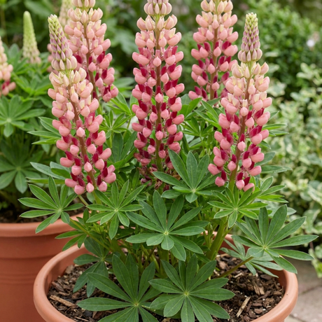 1 Lupin Legendary Rose Shades Plant, Hardy Perennial, Garden Ready, 3 Litre Root Ball - Frankton's