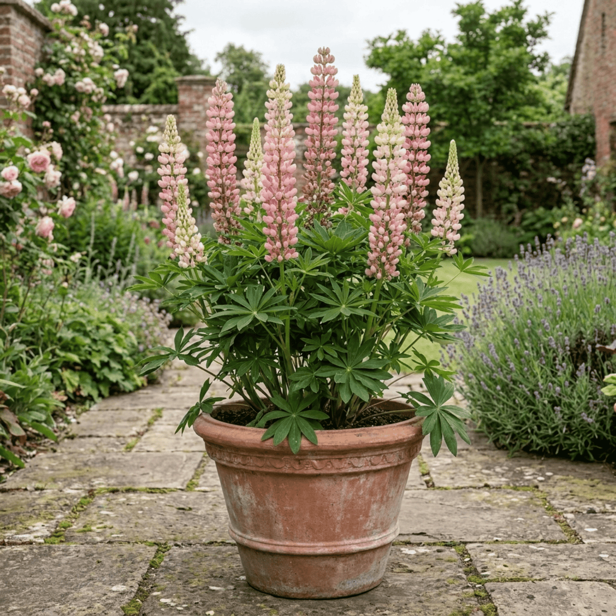1 Lupin Legendary Rose Shades Plant, Hardy Perennial, Garden Ready, 3 Litre Root Ball - Frankton's