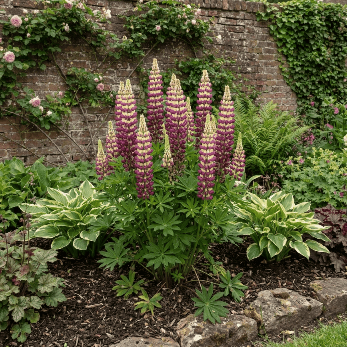 1 Lupin Manhattan Lights Hardy Perennial Plant, Summer Flowering Outdoor Garden Ready, 3L Root Ball - Frankton's