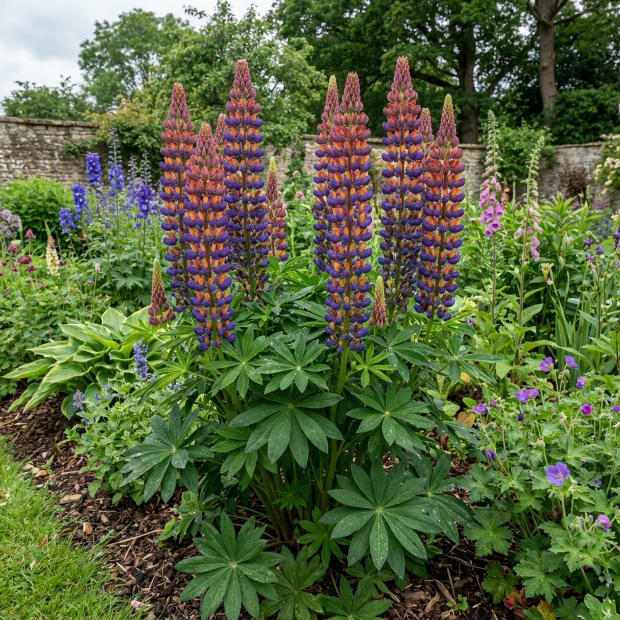 1 Lupin Persian Slipper Hardy Perennial Flower Plant, Bee Friendly Cottage Garden Ready, 3L Root Ball - Frankton's