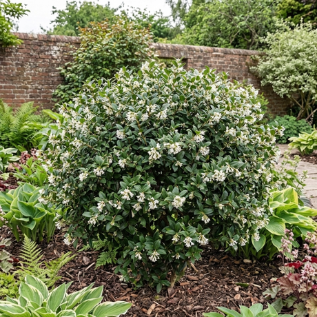1 Osmanthus Delavayi Plant, Fragrant Evergreen Shrub, Outdoor Garden Ready, 19cm Root Ball - Frankton's