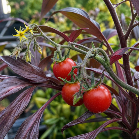 1 Patio Cherry Tomato Plant, Veranda Red, Live Outdoor Garden Ready, 2 Litre Root-Ball - Frankton's