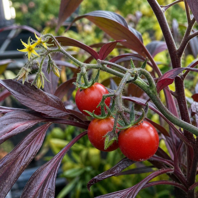 1 Patio Cherry Tomato Plant, Veranda Red, Live Outdoor Garden Ready, 2 Litre Root-Ball - Frankton's