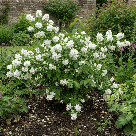 1 Philadelphus Virginal Mock Orange Plant, Fragrant White Flowering Shrub, 2L Root-Ball - Frankton's