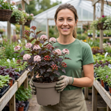1 Physocarpus Sweet Cherry Tea Ninebark Plant, Hardy Deciduous Flowering Shrub, 3 Litre Root-Ball - Frankton's