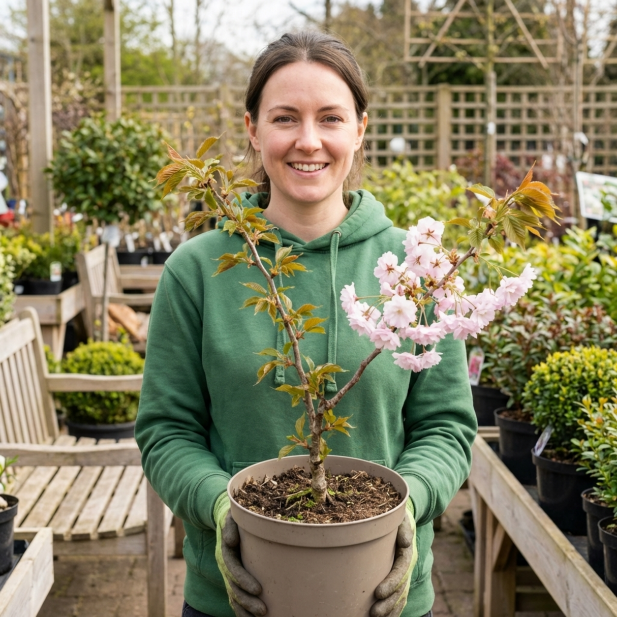 1 Prunus Kojo No Mai Flowering Hedging Plant, Low Maintenance Garden Ready, 3 Litre Root Ball - Frankton's