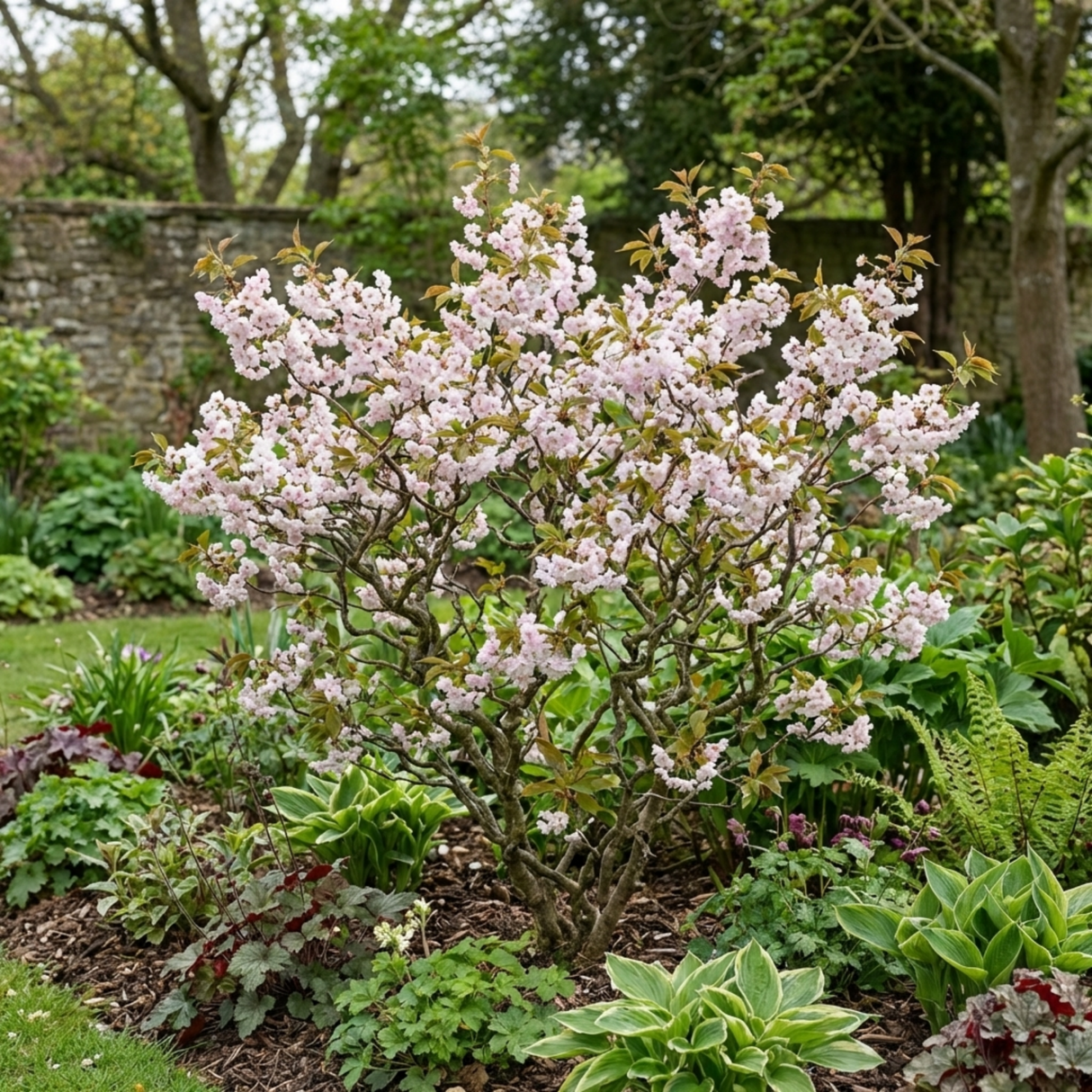 1 Prunus Kojo No Mai Flowering Hedging Plant, Low Maintenance Garden Ready, 3 Litre Root Ball - Frankton's