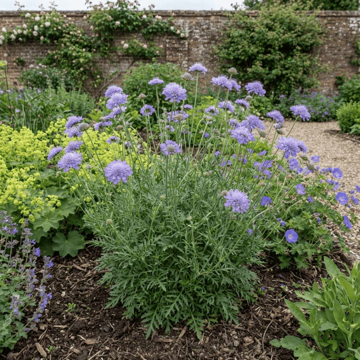 1 Scabious Butterfly Blue Hardy Perennial Plant, Bee Friendly Pincushion Flower, 2L Root Ball - Frankton's