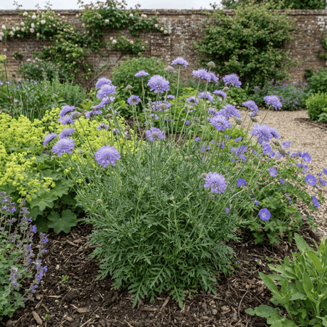 1 Scabious Butterfly Blue Hardy Perennial Plant, Bee Friendly Pincushion Flower, 2L Root Ball - Frankton's