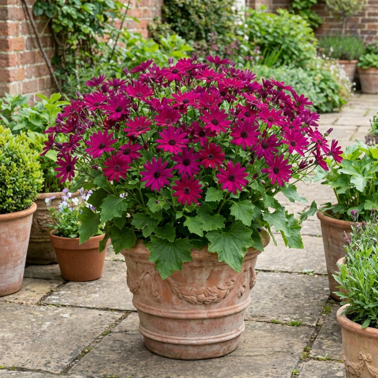 1 Senetti Magenta Pericallis Daisy Plant, Summer Flowering, Outdoor Garden Ready, 6.5 Litre Root-Ball - Frankton's