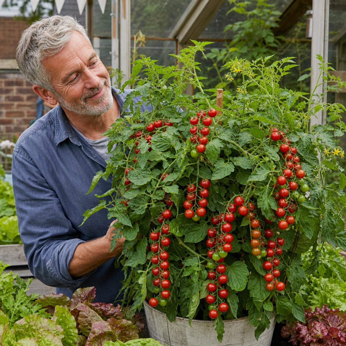 1 Shirley F1 Tomato Plant, Grow Your Own Tomatoes, Live Vegetable Plants for Sale, 2 Litre Root Ball - Frankton's