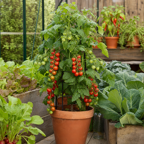 1 Shirley F1 Tomato Plant, Grow Your Own Tomatoes, Live Vegetable Plants for Sale, 2 Litre Root Ball - Frankton's