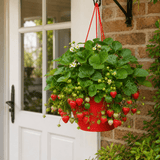 1 Strawberry Toscana Live Plant, 25cm Hanging Basket, Outdoor Garden Ready, Grow Your Own Strawberries - Frankton's