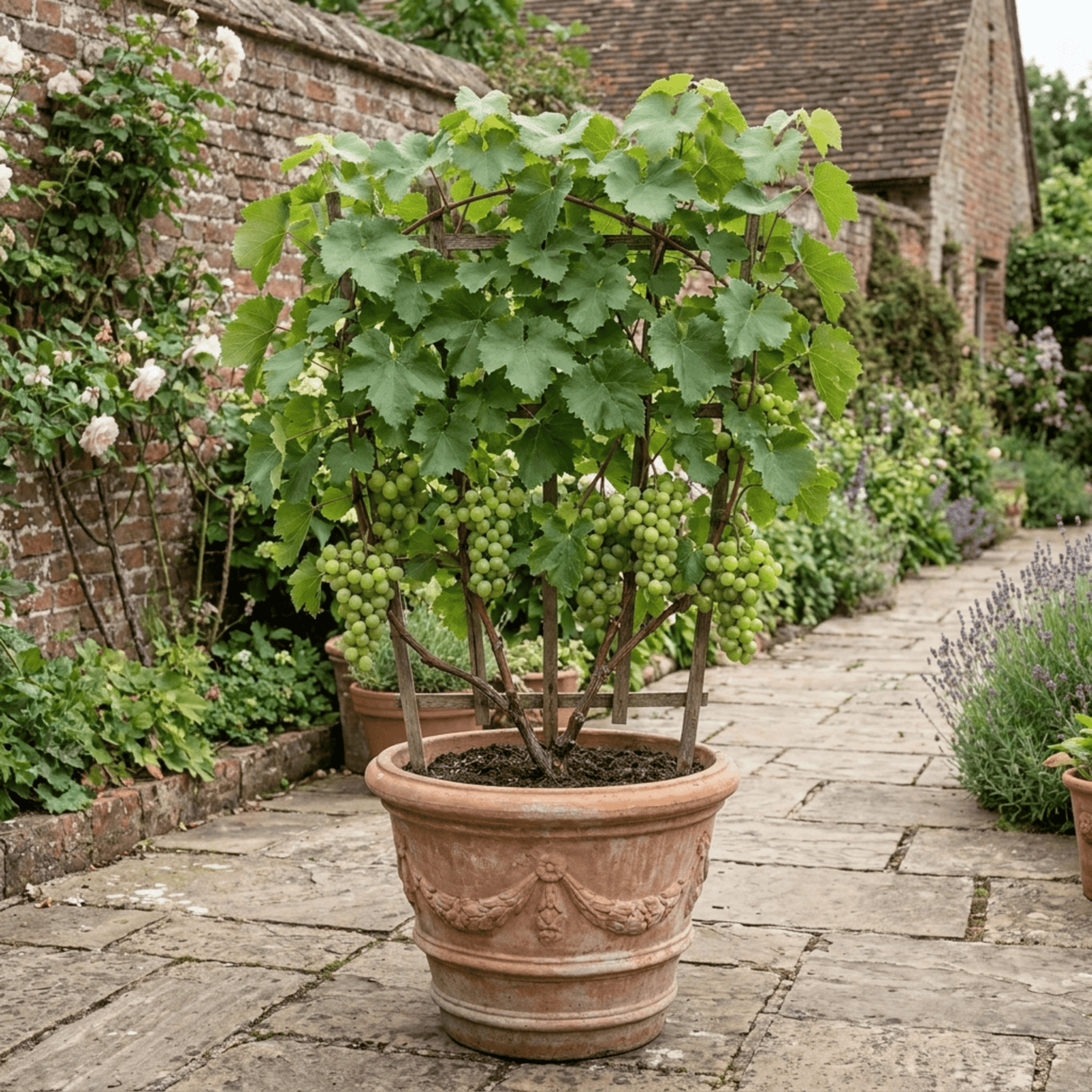 1 Superior Seedless White Grape Vine Plant, Hardy Outdoor Garden Ready, 3 Litre Root-Ball - Frankton's