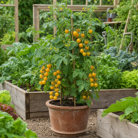 1 Sweet Million Cherry Tomato Plant, Prolific High Yield Vine, Outdoor Garden Ready, 2 Litre Root-Ball - Frankton's