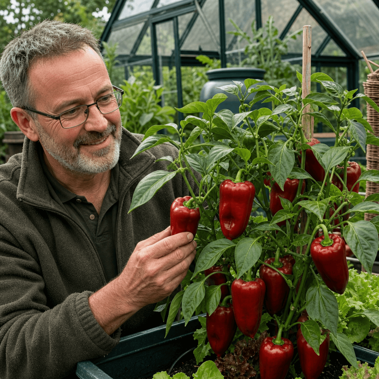 1 Sweet Pepper Thor Live Plant, Outdoor Garden Ready, Grow Your Own Vegetables, 2Ltr Root Ball - Frankton's